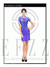 女職業(yè)裝夏裝連衣裙設(shè)計393