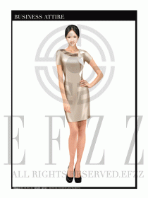 女職業裝夏裝連衣裙設計398