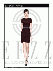 女職業裝夏裝連衣裙設計395