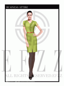 女職業裝夏裝連衣裙設計406