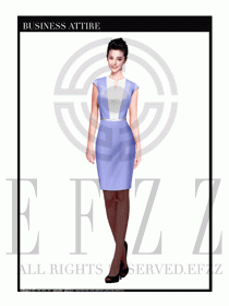 女職業(yè)裝夏裝連衣裙設(shè)計413