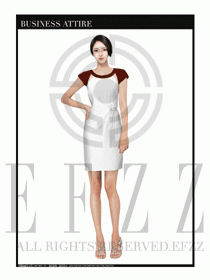 女職業裝夏裝連衣裙設計416