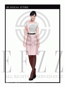 女職業(yè)裝夏裝連衣裙設計414