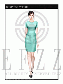 女職業(yè)裝夏裝連衣裙設(shè)計400