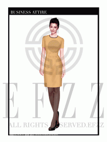 女職業裝夏裝連衣裙設計410