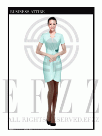 女職業(yè)裝夏裝連衣裙設(shè)計420