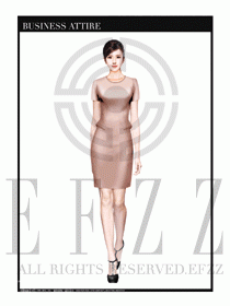 女職業裝夏裝連衣裙設計427