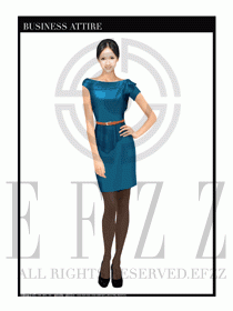 女職業裝夏裝連衣裙設計434