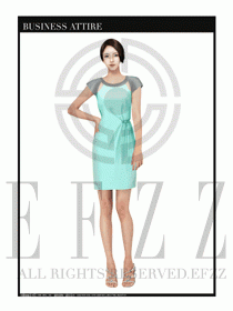 女職業裝夏裝連衣裙設計447