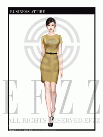 女職業裝夏裝連衣裙設計426