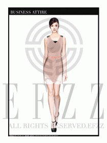 女職業(yè)裝夏裝連衣裙設計432