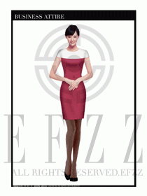 女職業裝夏裝連衣裙設計438