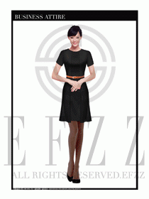 女職業裝夏裝連衣裙設計437