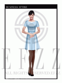 女職業裝夏裝連衣裙設計445