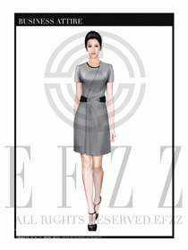 女職業裝夏裝連衣裙設計446