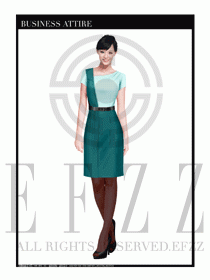 女職業(yè)裝夏裝連衣裙設(shè)計(jì)449