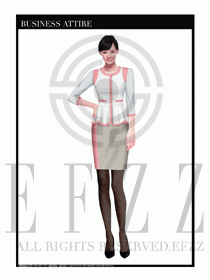 專賣店營業員職業裝設計圖1310