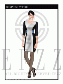 專賣店營業員職業裝設計圖1314