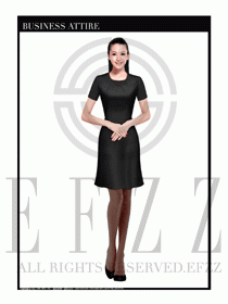 專賣店營業員職業裝設計圖1308