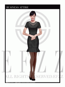 專賣店營業員職業裝設計圖1320