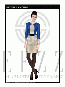 專賣店營業員職業裝設計圖1330