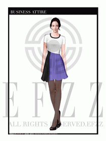 專賣店營業員職業裝設計圖1344