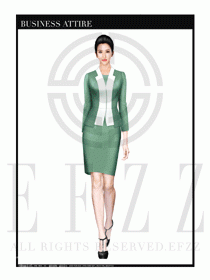 女時尚OL職業(yè)裝設計圖1043