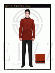 酒店中餐服務員制服設計1670
