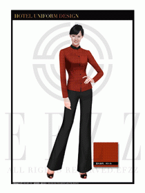 酒店中餐服務員制服設計1671