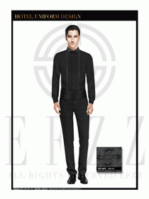 酒店西餐服務員制服設計1048