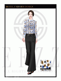 酒店西餐服務(wù)員制服設(shè)計(jì)1058