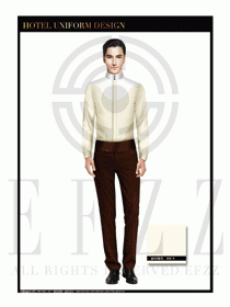 酒店西餐服務員制服設計1063