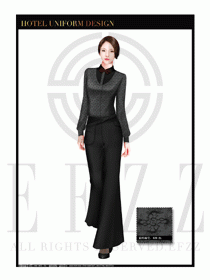 酒店西餐服務員制服設計1068