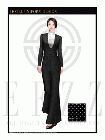 酒店西餐服務員制服設計1071