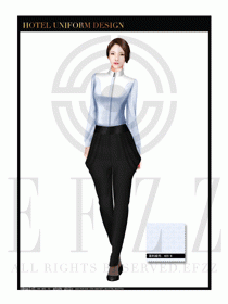 酒店西餐服務員制服設計1091