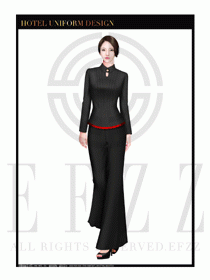 酒店西餐服務員制服設計1090