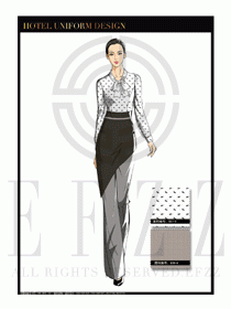 酒店西餐服務(wù)員制服設(shè)計(jì)1098