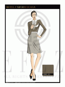 酒店西餐服務員制服設計1102