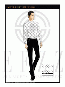 酒店西餐服務(wù)員制服設(shè)計(jì)1107