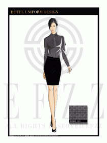 酒店西餐服務員制服設計1112