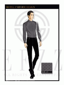 酒店西餐服務員制服設計1109