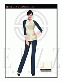 酒店客房服務員制服設計圖510