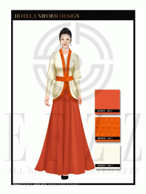 水療SPA咨客迎賓制服設計圖381