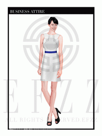 時尚OL女職業(yè)夏裝設(shè)計圖463