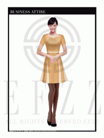 時尚OL女職業夏裝設計圖479