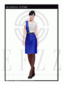 時尚OL女職業夏裝設計圖478