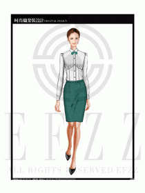 女時尚職業(yè)裝長袖襯衫設(shè)計圖179