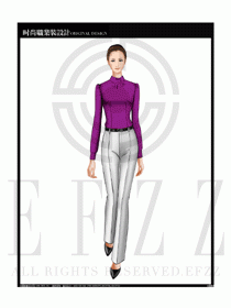 女時(shí)尚職業(yè)裝長(zhǎng)袖襯衫設(shè)計(jì)圖184