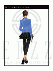 女時尚職業裝長袖襯衫設計圖240