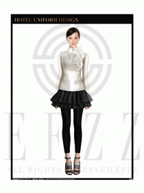 女時尚職業裝長袖襯衫設計圖239